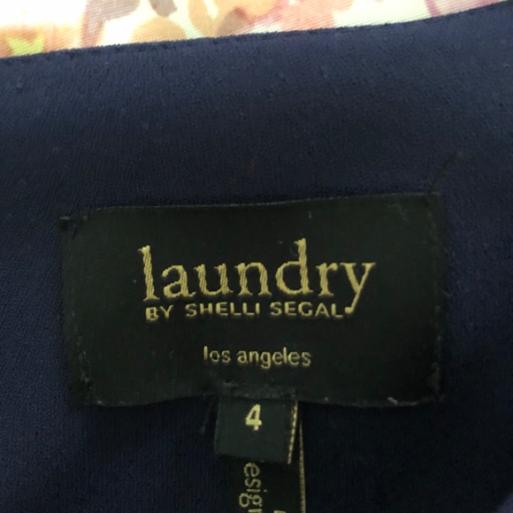 Navy Blue Straight Shift Dress sz 4 - Picture 6 of 6